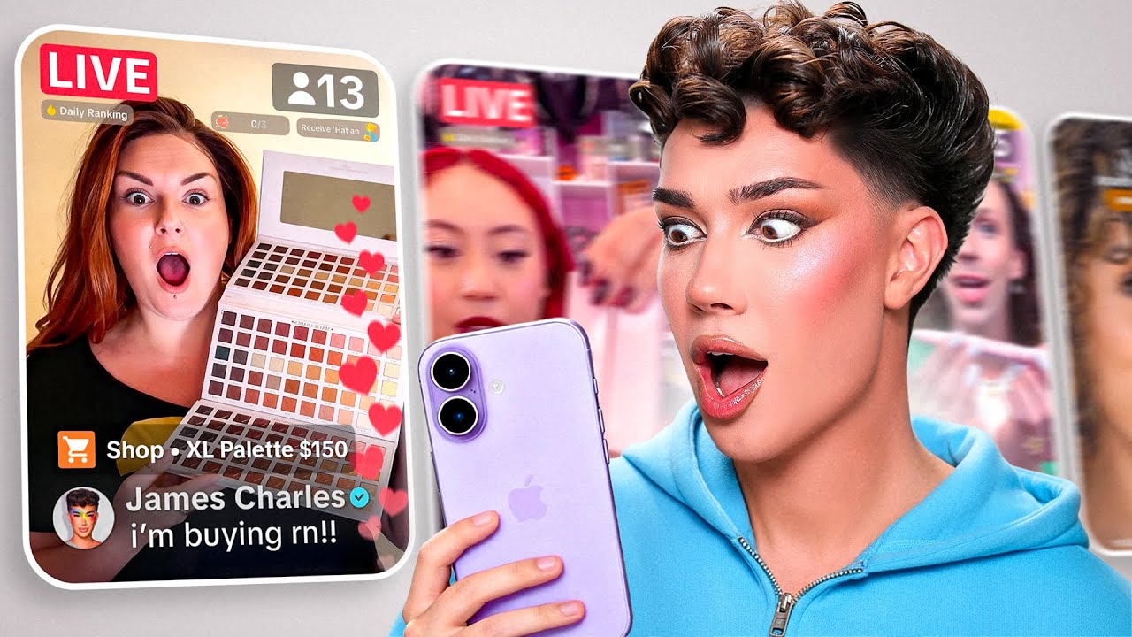 BUYING A FULL FACE OF MAKEUP FROM TIKTOK LIVESTREAMS!