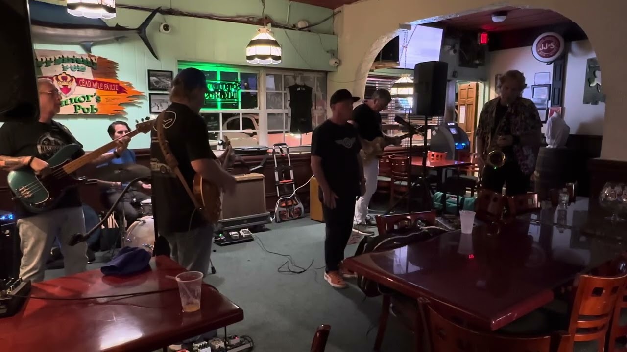 Tuesday night at the Tipperary  bar sitting in with the Westside blues band.