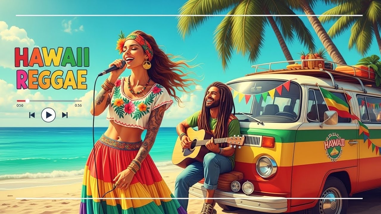 Hawaiian Relaxing Music Soft Ukulele Reggae Songs on the Peaceful Beach