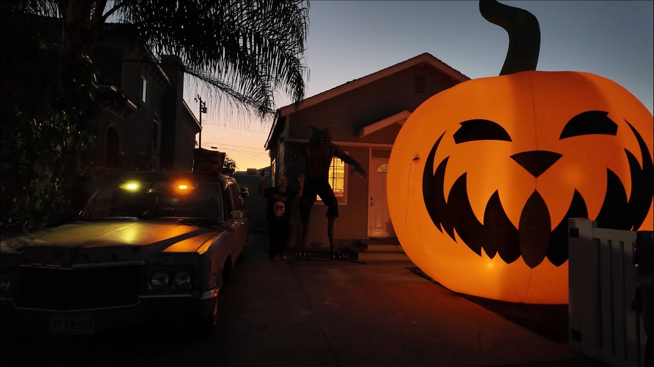 The Biggest Pumpkin In The World With Show Case Of A 1970 Hearse !