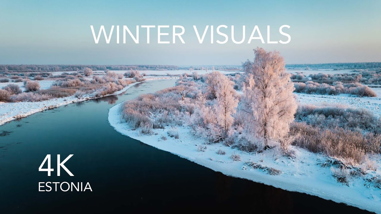 Peaceful Winter Wonderland Visuals | Estonia 2021/2022 4K