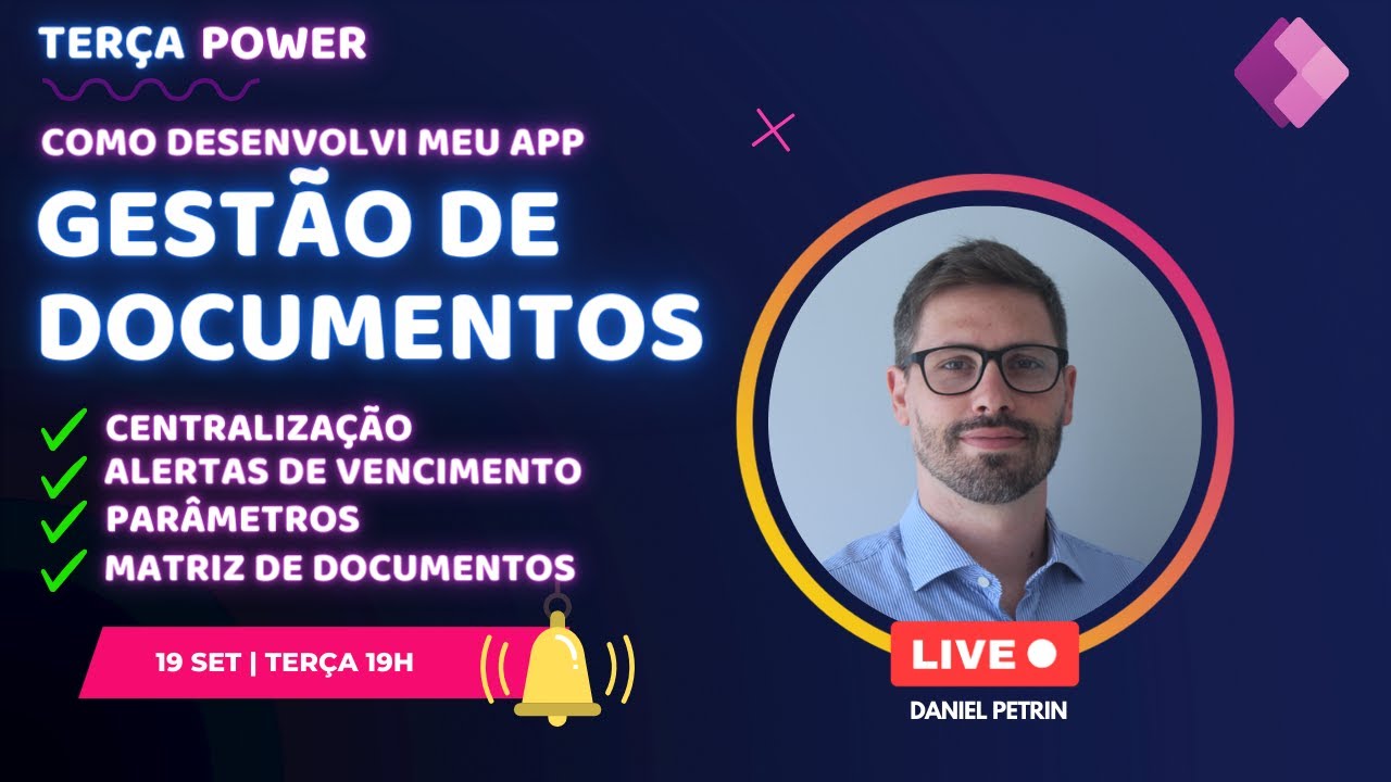 Power Apps - LIVE - Desenvolvimento do Aplicativo GESTÃO DE DOCUMENTOS