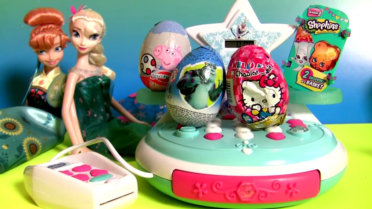 Disney Frozen Beauty Shop Boutique Cash Register Toy from Queen Elsa of Arendelle and Princess Anna