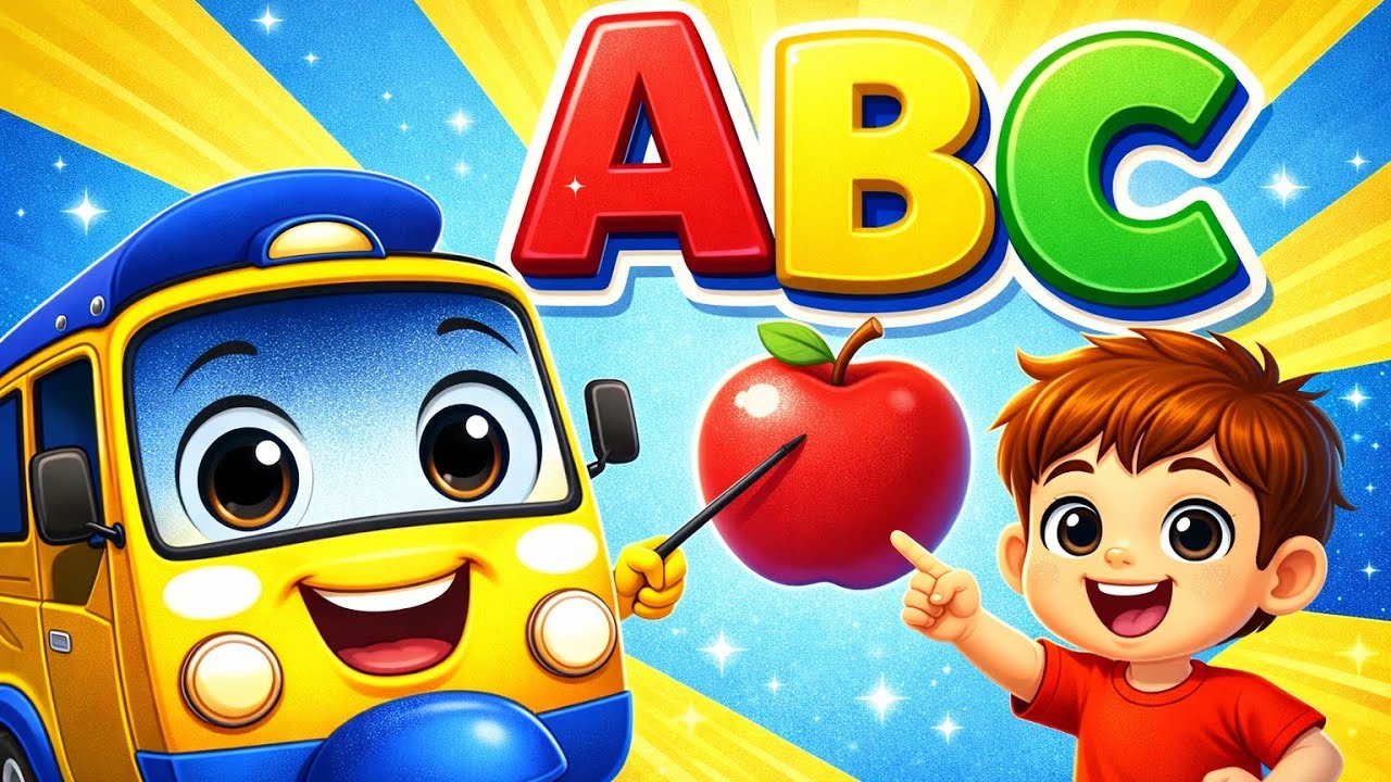 ABC Song for Kids 🚗 Learn A to Z with Tutu Auto | Fun Alphabet Cartoon