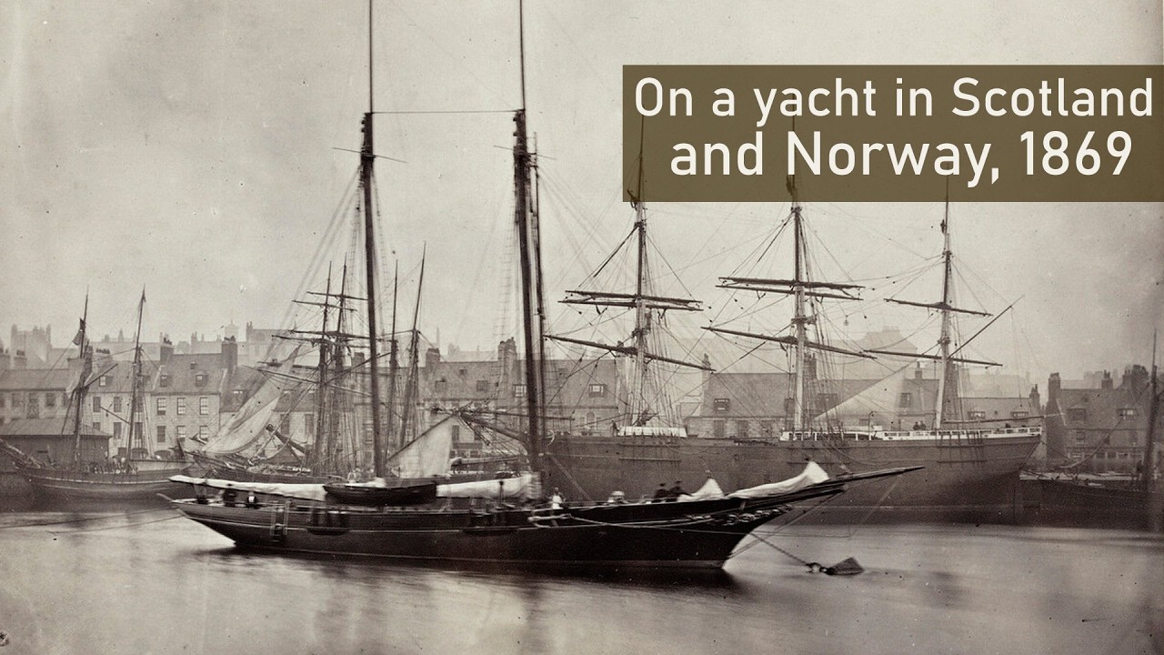 1869. On a yacht in Scotland and Norway. Animated photos