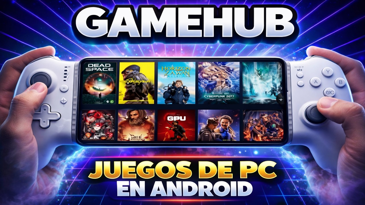 GAMEHUB 🔥 JUEGOS de PC y STEAM en ANDROID, en tu MÓVIL, TABLET y CONSOLA RETRO super fácil 👍🏻