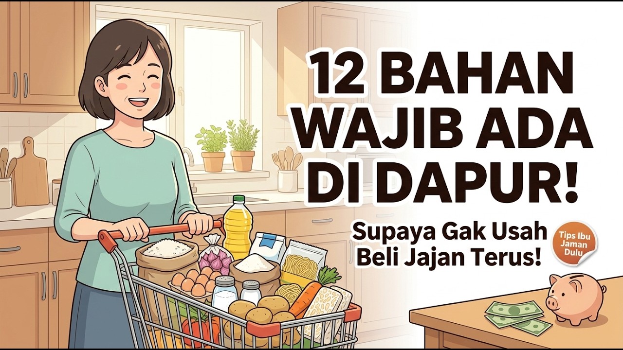 12 Bahan Makanan yang Wajib Ada di Dapur Agar Tidak Jajan di Luar. Tips dari Ibu Zaman Dulu.