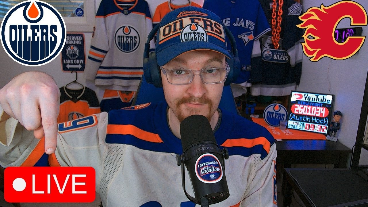 EDMONTON OILERS VS CALGARY FLAMES LIVE | FAN REACTION AND COMMENTARY