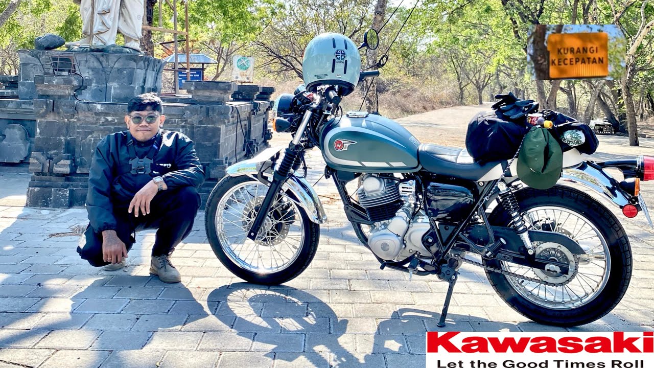 KAWASAKI W230 RIDE IN WEST BALI INDONESIA 
