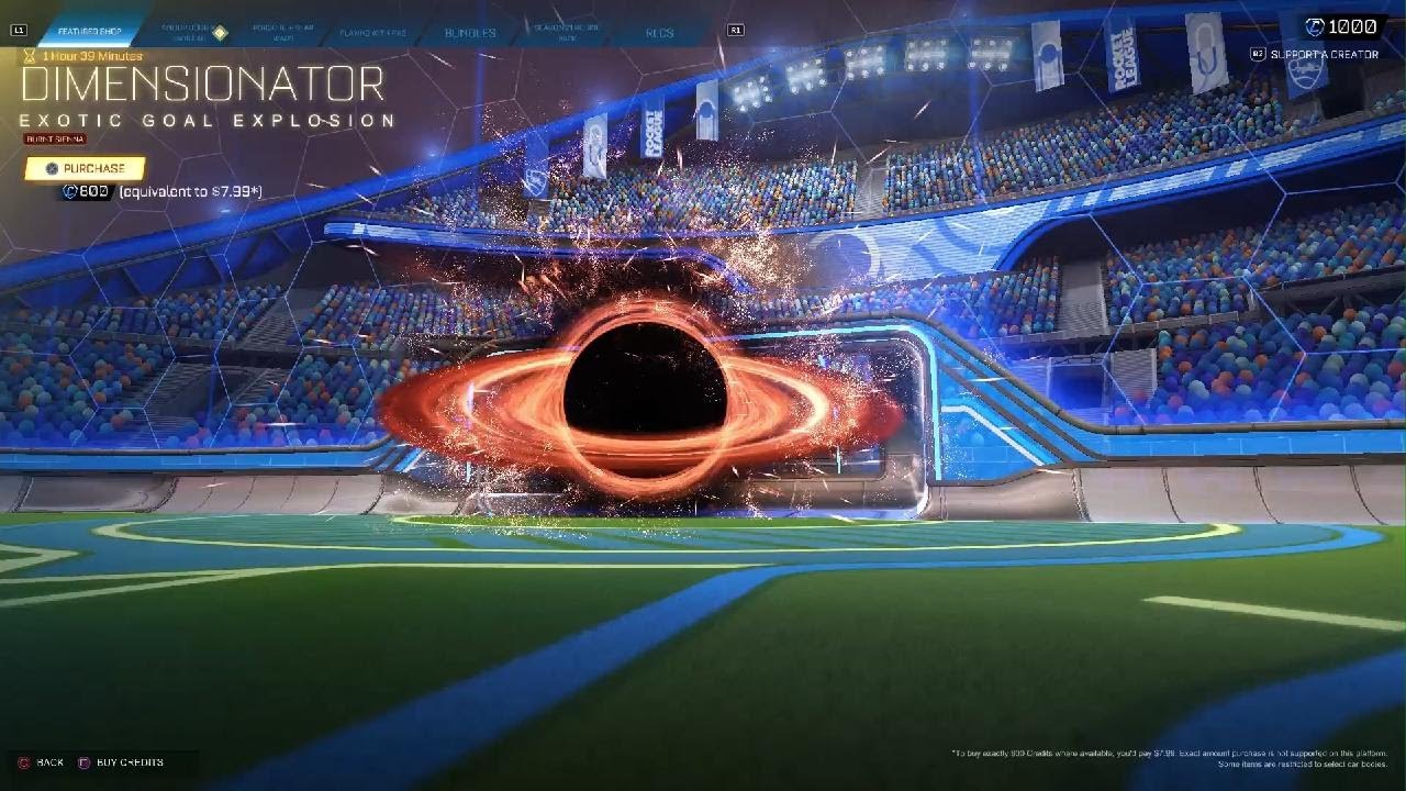 Buying the Darth Vader Fennec decal in Rocket League Main Menu