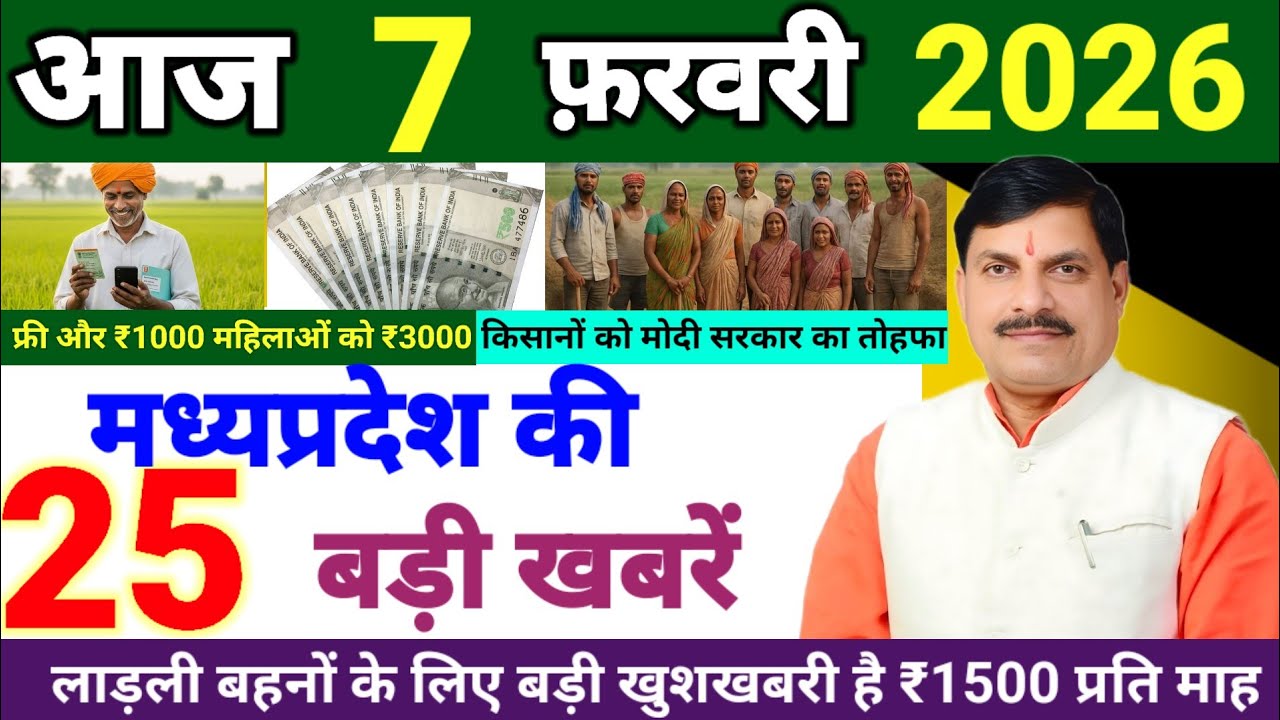 6 February 2026 | Madhya Pradesh Samachar Bhopal news, MPLiveNews | मध्यप्रदेश समाचार | भोपाल समाचार