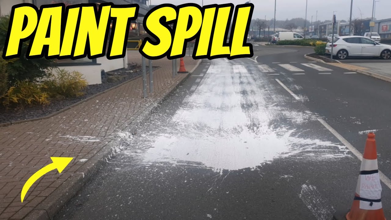 Paint Spill On Road