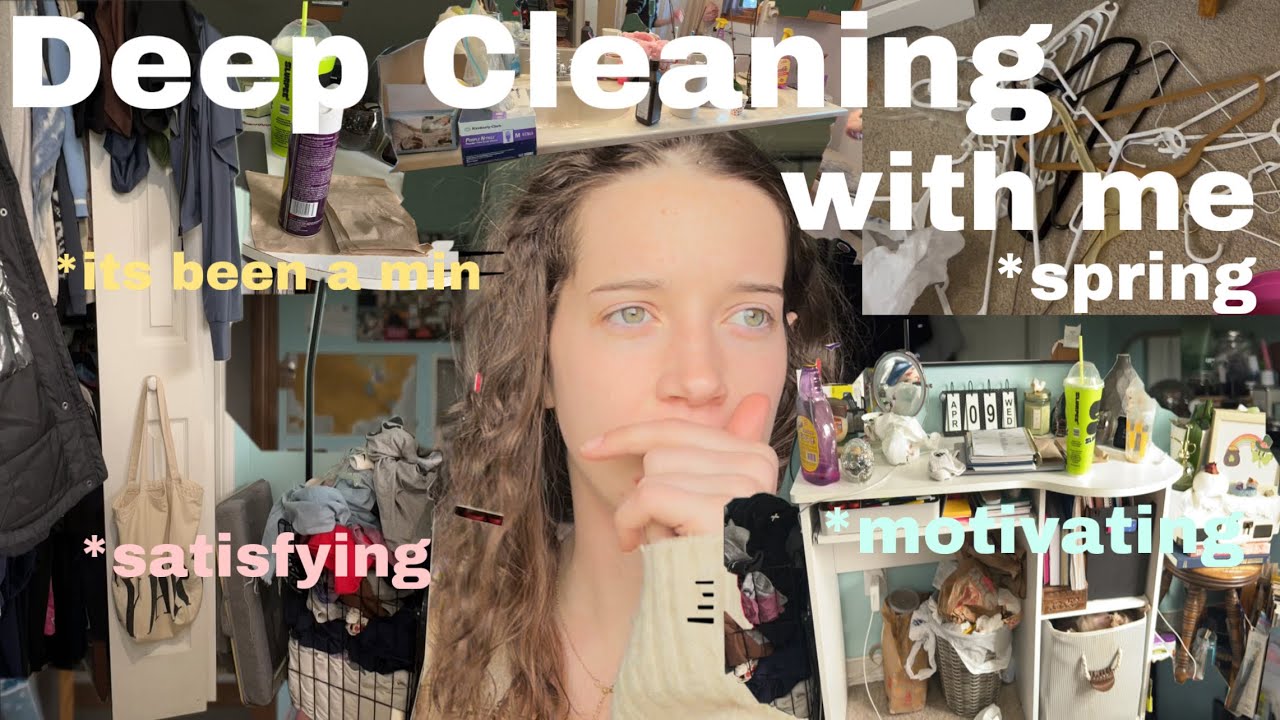 DEEP CLEANING for spring with me + decluttering, satisfying, organizing & MORE