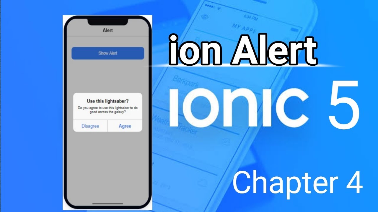 ionic 5 tutorials | how to create alert in ionic | ionic 5 alert | chapter 4