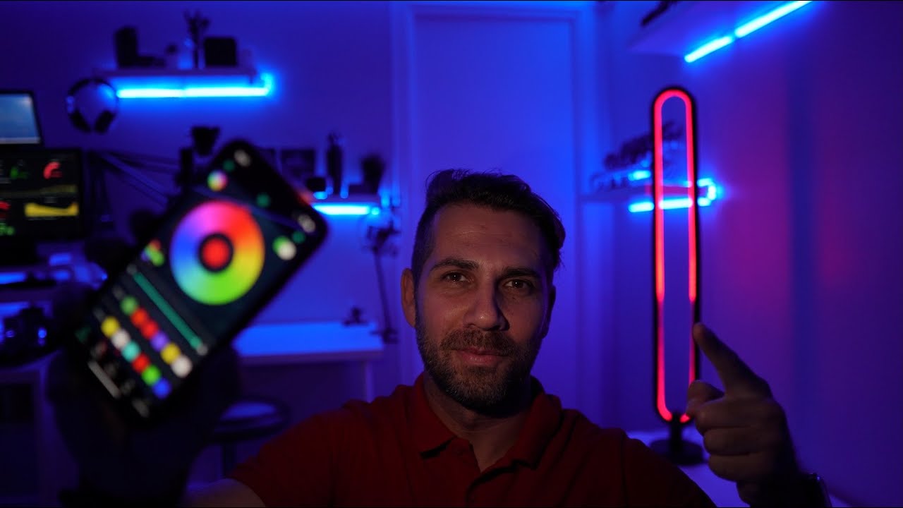 Floor Corner LED Gaming Setup