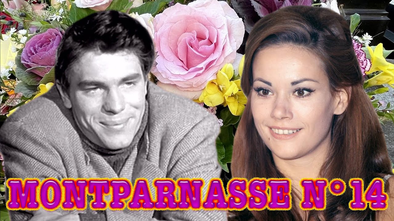 Claudine Auger - Laurent Terzieff       PARIS  Cimetière du  Montparnasse