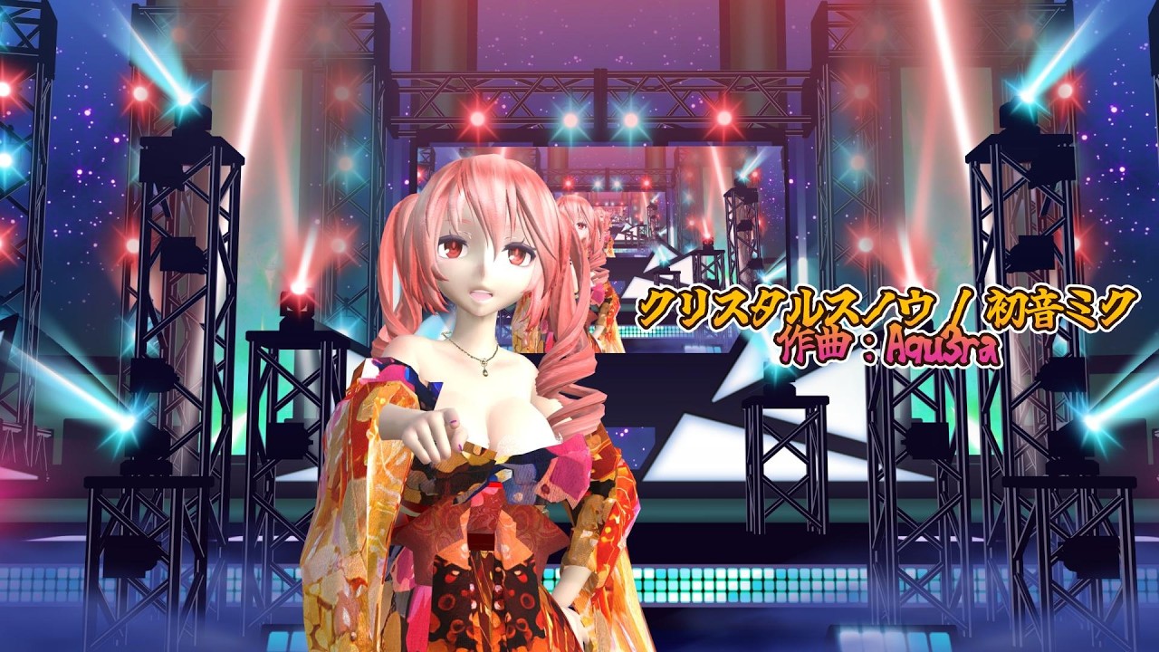 MMD 260211 クリスタルスノウ Tda式改変 重音テト Kimono Style  sdPBR480