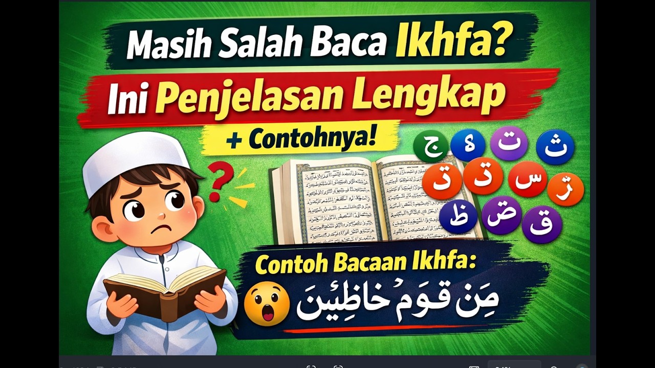 Masih Salah Baca Ikhfa? Ini Penjelasan Lengkap + Contohnya!
