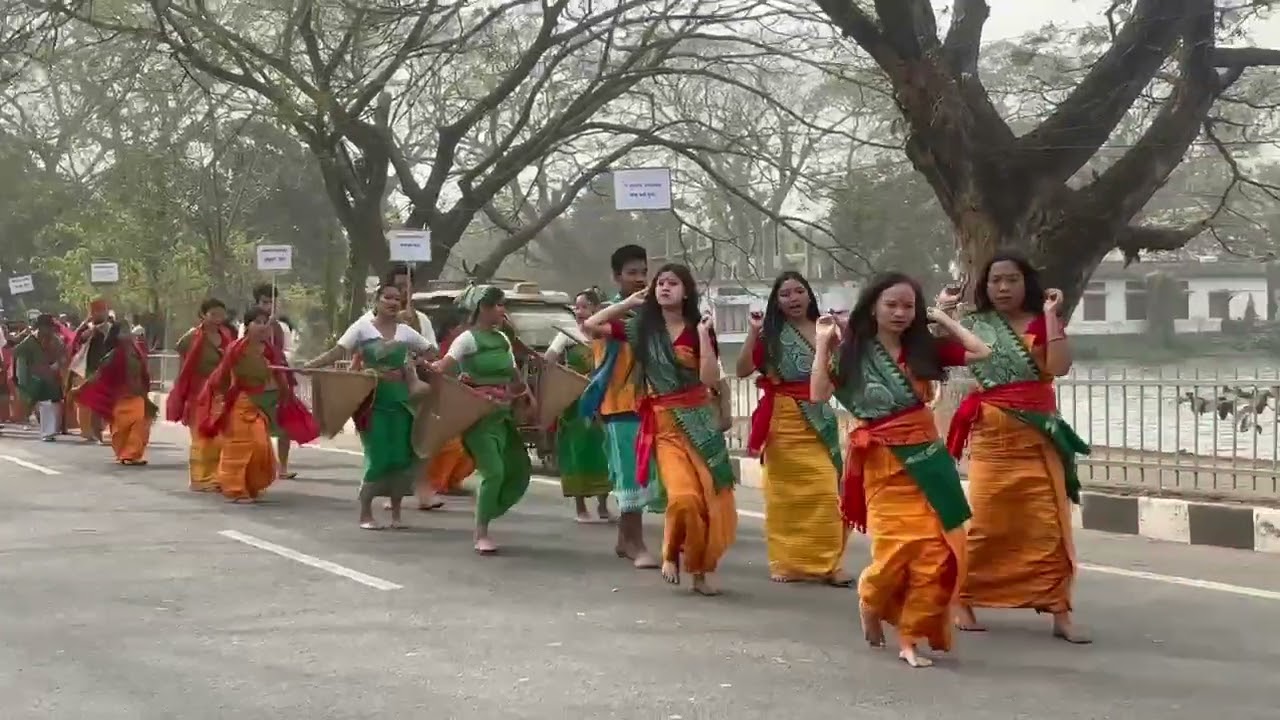 Cultural rally ,, Gauhati university versity week 2026 (Dept of Bodo) 