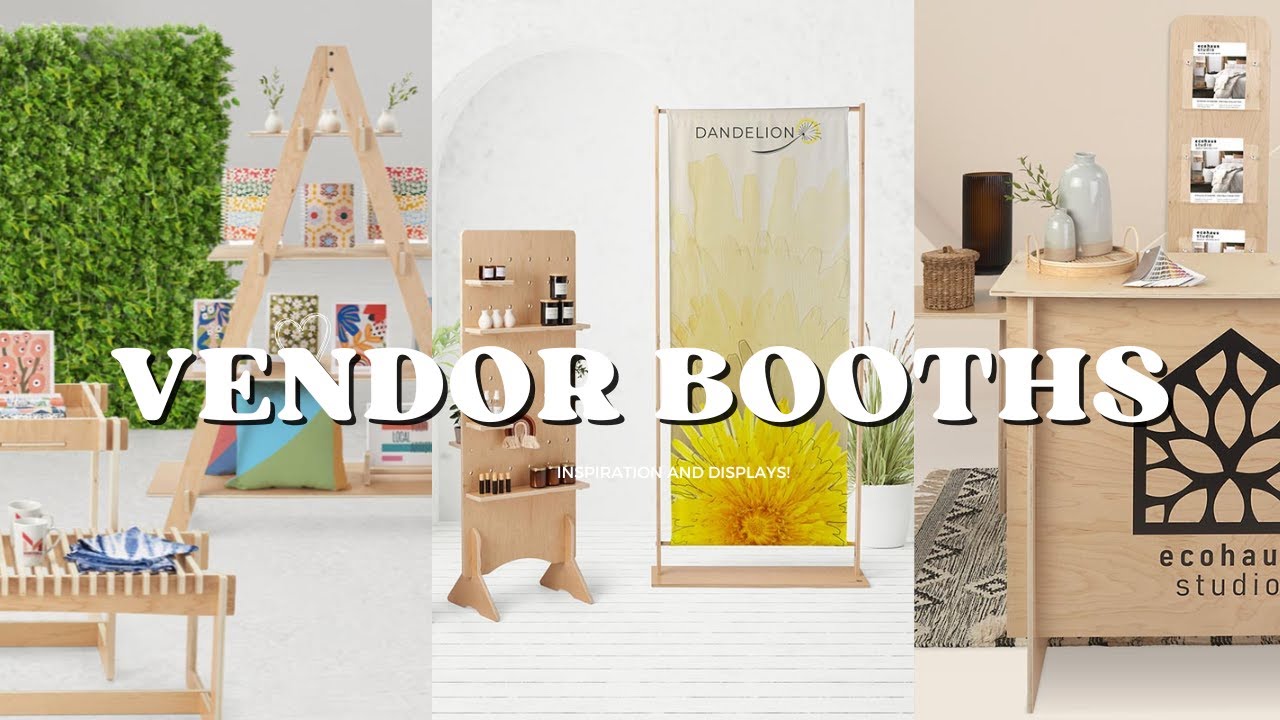 Vendor Booth Inspiration and Displays | Let's Pop Shop Week 2