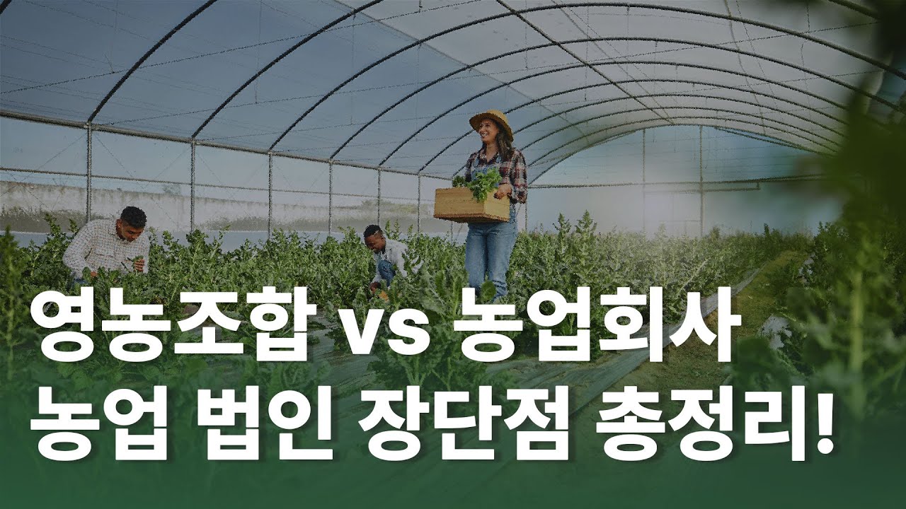 [농업 법인] &lsquo;영농조합&rsquo; vs &lsquo;농업회사&rsquo; 뭐가 유리할까? &ldquo;농업 법인 설립&rdquo; 전 필수 체크!