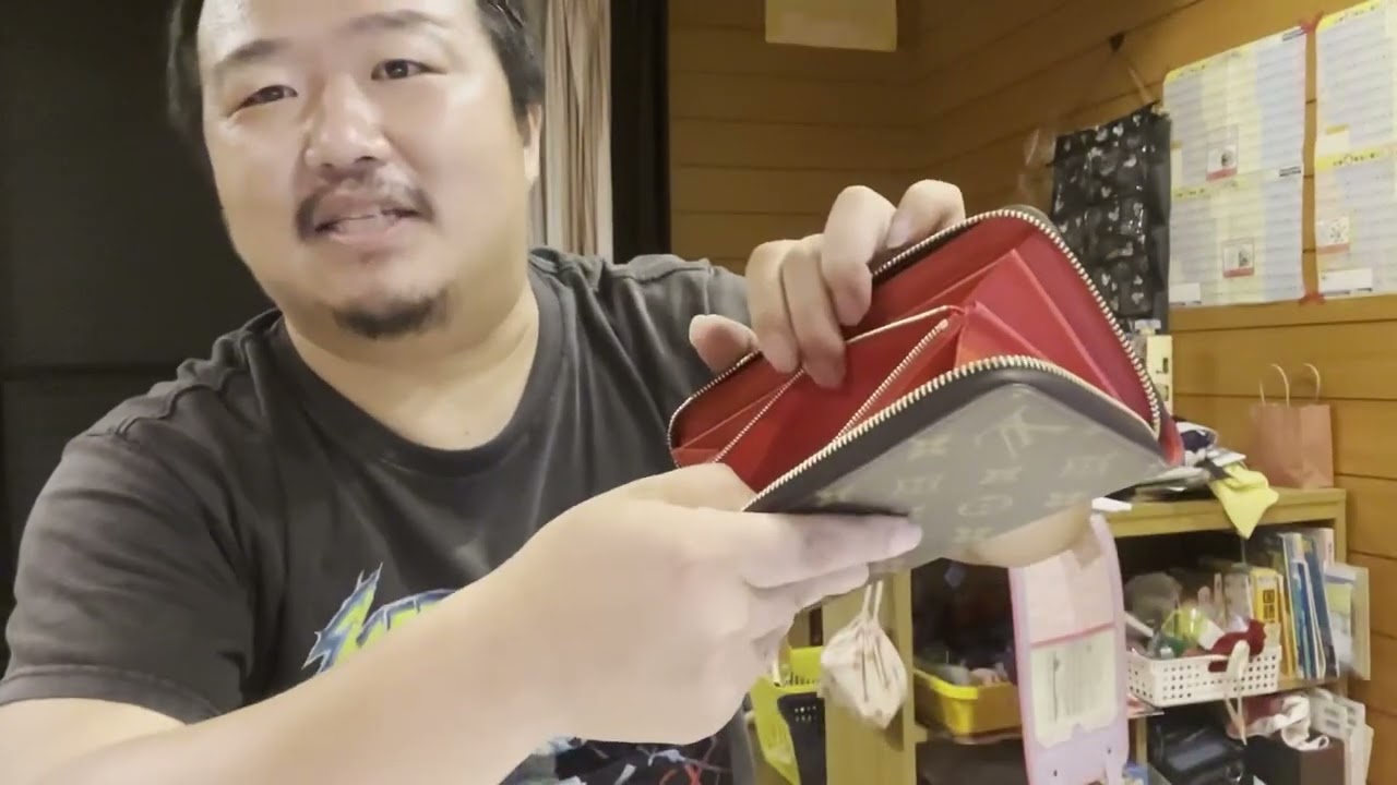 LOUIS VUITTON  ジッピー・ウォレット   モノグラム　コクリコ　長財布　開封動画