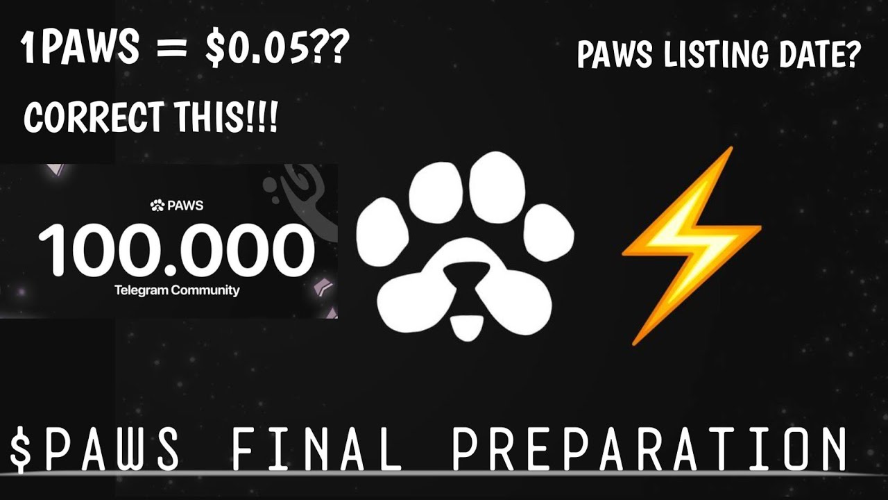 PAWS AIRDROP LATEST UPDATE: CONNECT WALLET NOW!!!