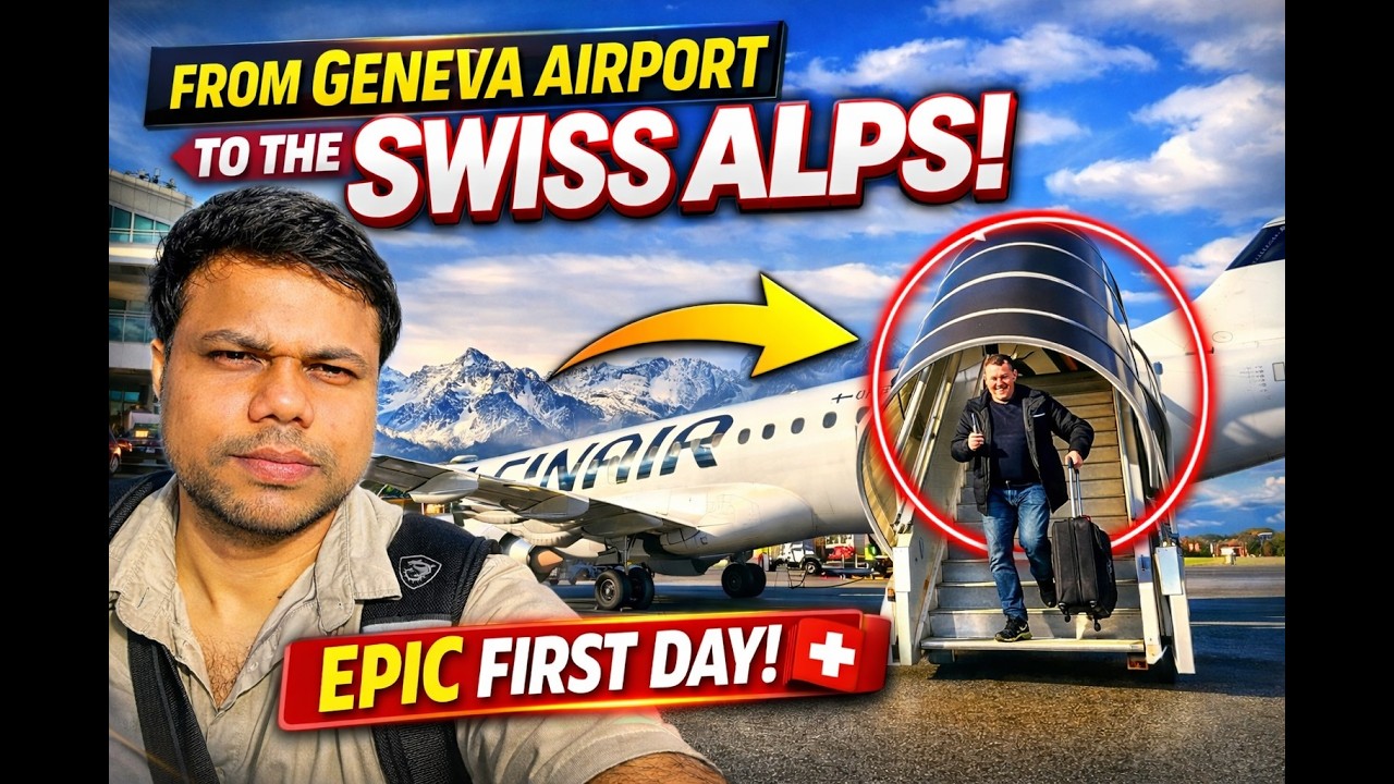 Geneva Airport to the Swiss Alps 🇨🇭 | My Dream Arrival