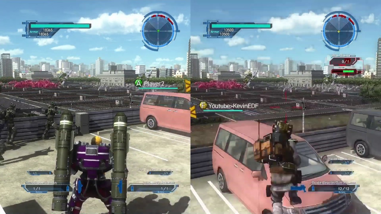 EDF 5 TEST ALL WEAPONS Fencer Missile Launchers Earth Defense Force 5
