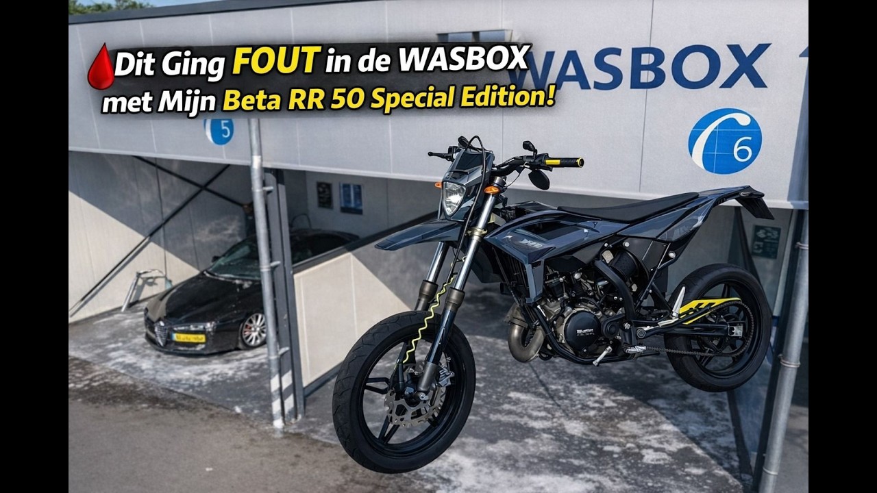 🩸 Dit Ging FOUT in de WASBOX met Mijn Beta RR 50 Special Edition! brommer vlog #1