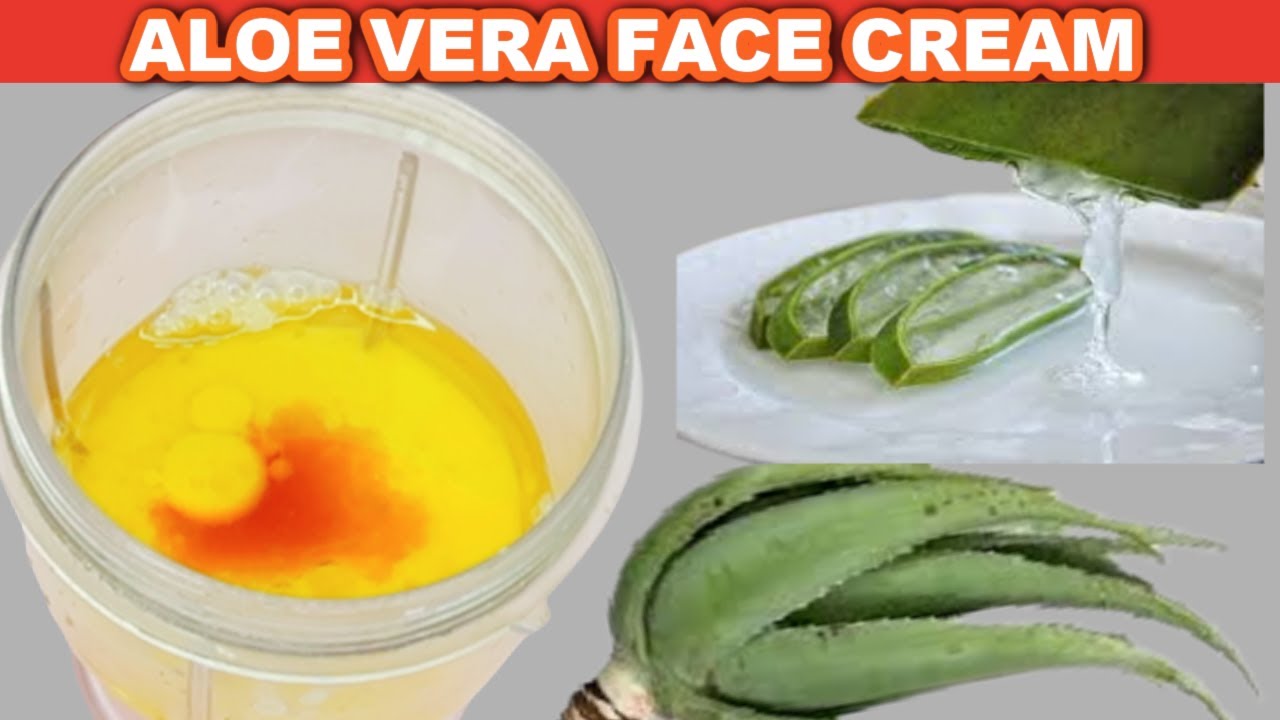 HOW TO MAKE A HOMEMADE ALOE VERA FACIAL CREAM | SHRINK PORES & DARK SPOTS, BRIGHTEN, REDUCE WRINKLES