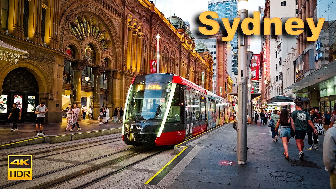 Sydney Australia Walking Tour - Christmas in Summer | 4K HDR