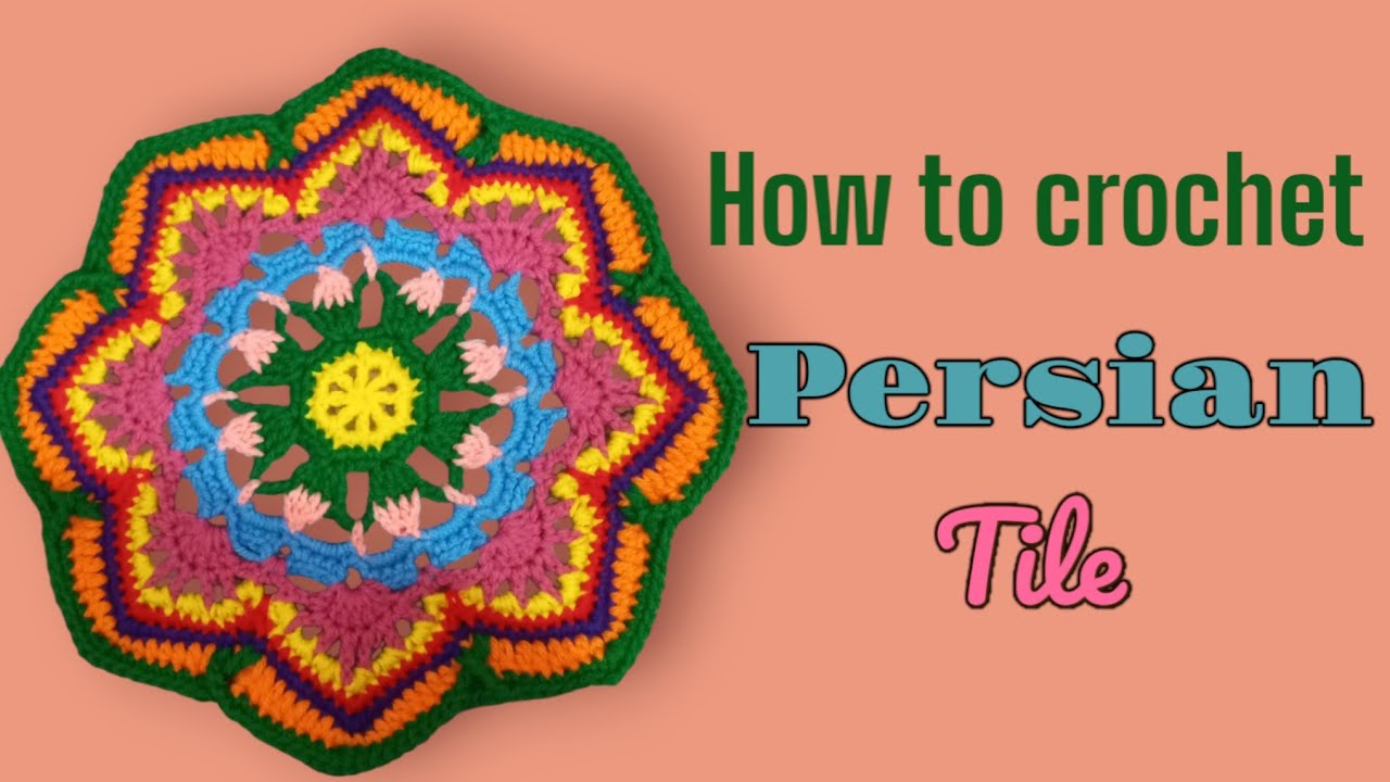 How to Crochet Persian Tile | Persian Tile Blanket and Rugs