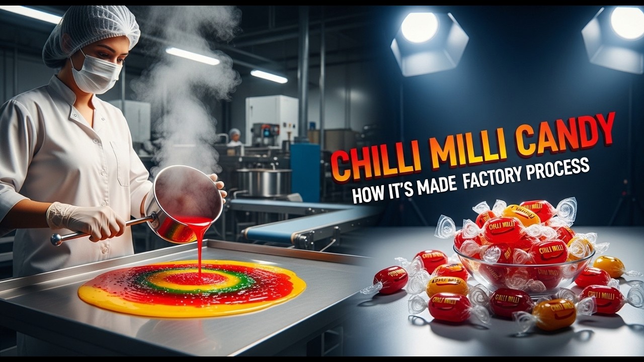 How Chilli Milli Candy Is Made in Factory  Complete Manufacturing Process