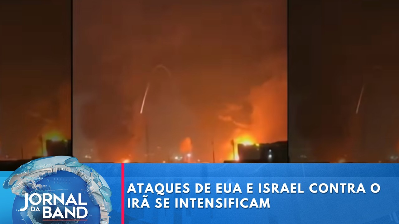 Ataques de EUA e Israel a Irã se intensificam após negativa de rendição | Jornal da Band