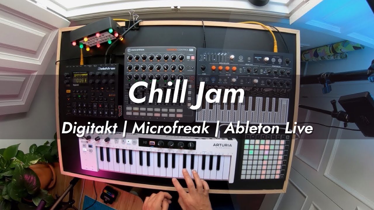 Chill Live Jam with Elektron Digitakt + Arturia Microfreak + Arturia Keystep 37