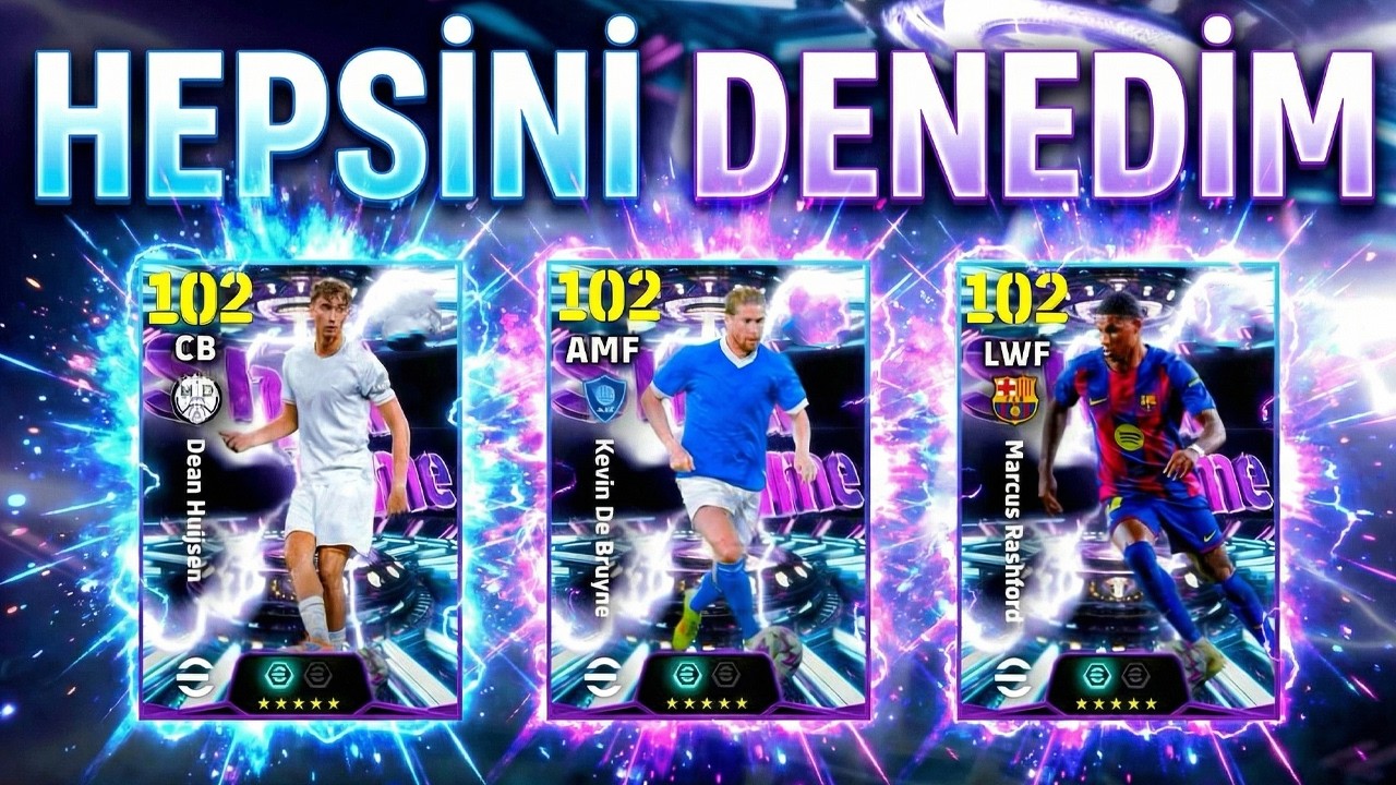 3 BEDAVA SHOW-TIME'I ALDIM ve DENEDİM! HANGİSİ ALINIR? 🤔 102 DE BRUYNE, RASHFORD ve HUIJSEN!