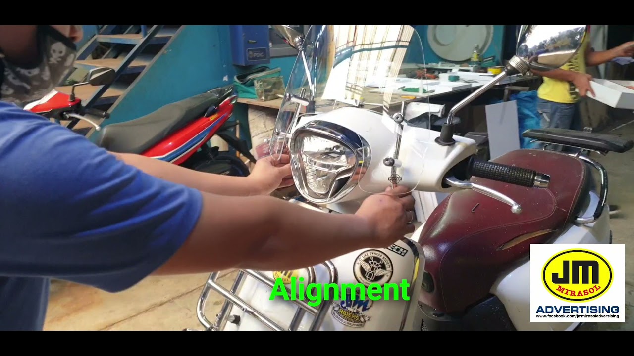 Kymco Like Windshield Undermount installation process