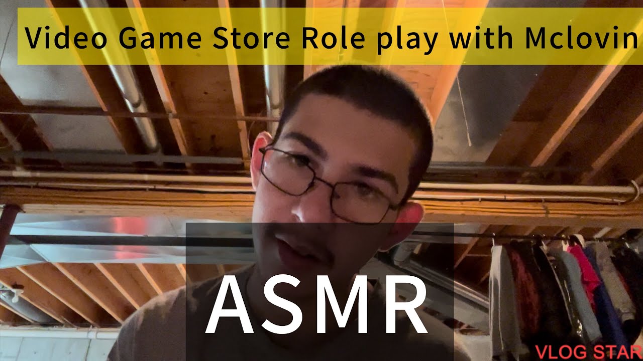 Video game store role play with Mclovin