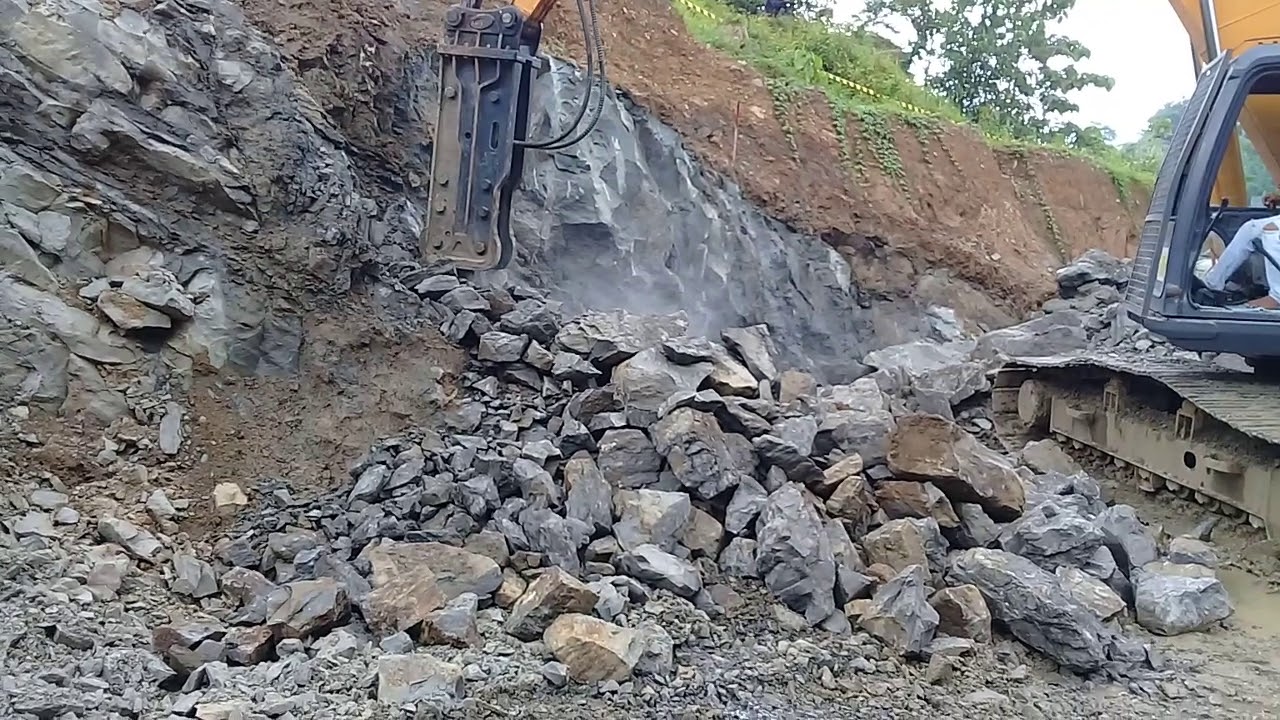 Excavator Breaker penghancur batu