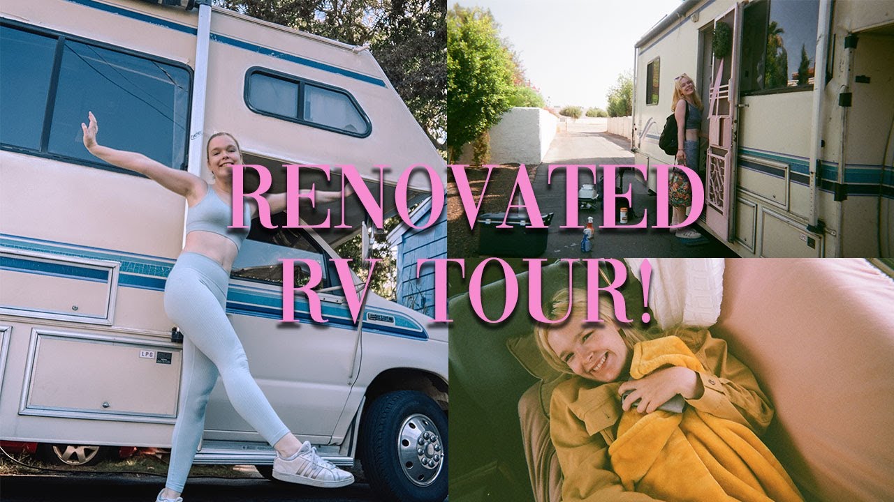 CLASS C RV MAKEOVER TOUR// A Female Traveler's Renovated Motorhome for U.S. Cross-Country Road Trip!