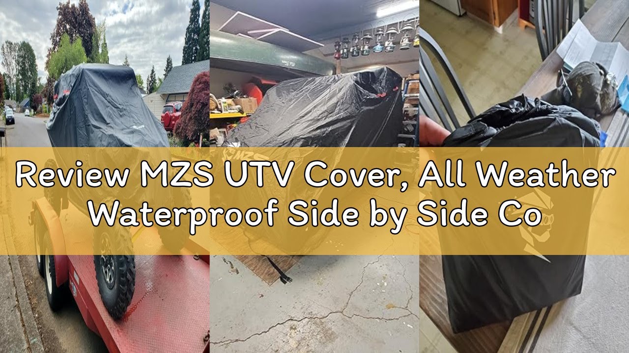 Review MZS UTV Cover, All Weather Waterproof Side by Side Cover Protection Universal fits up to 120