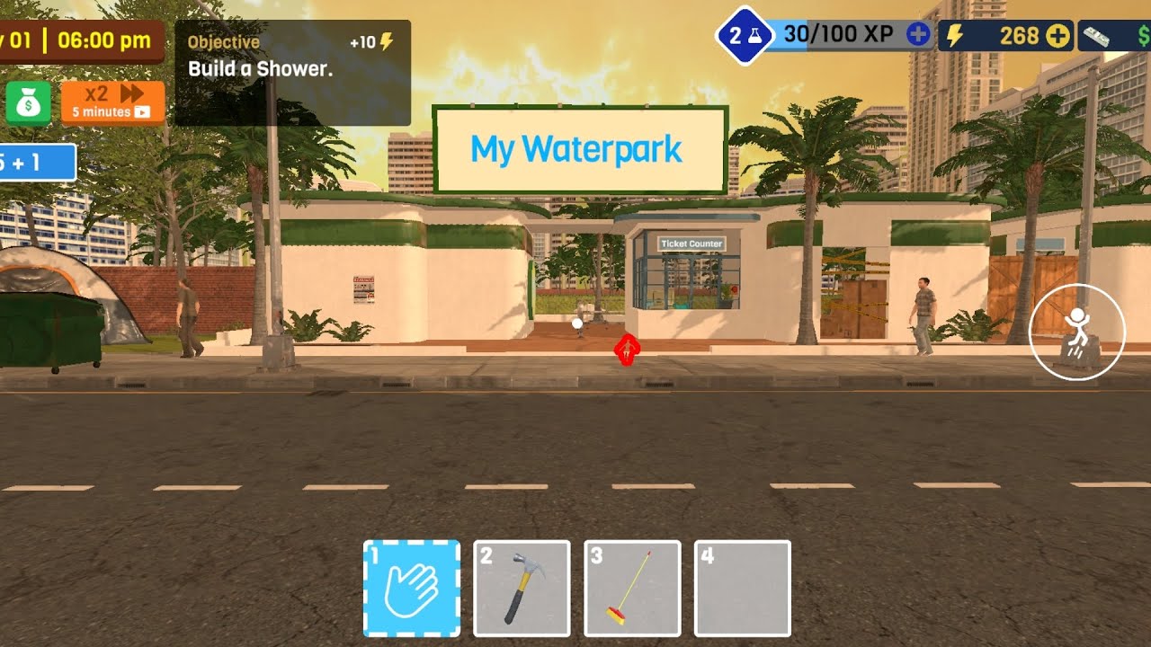 I TAKE A LOAN IN WATERPARK OWNER SIMULATOR PART 2.      MADE BY AZAN 