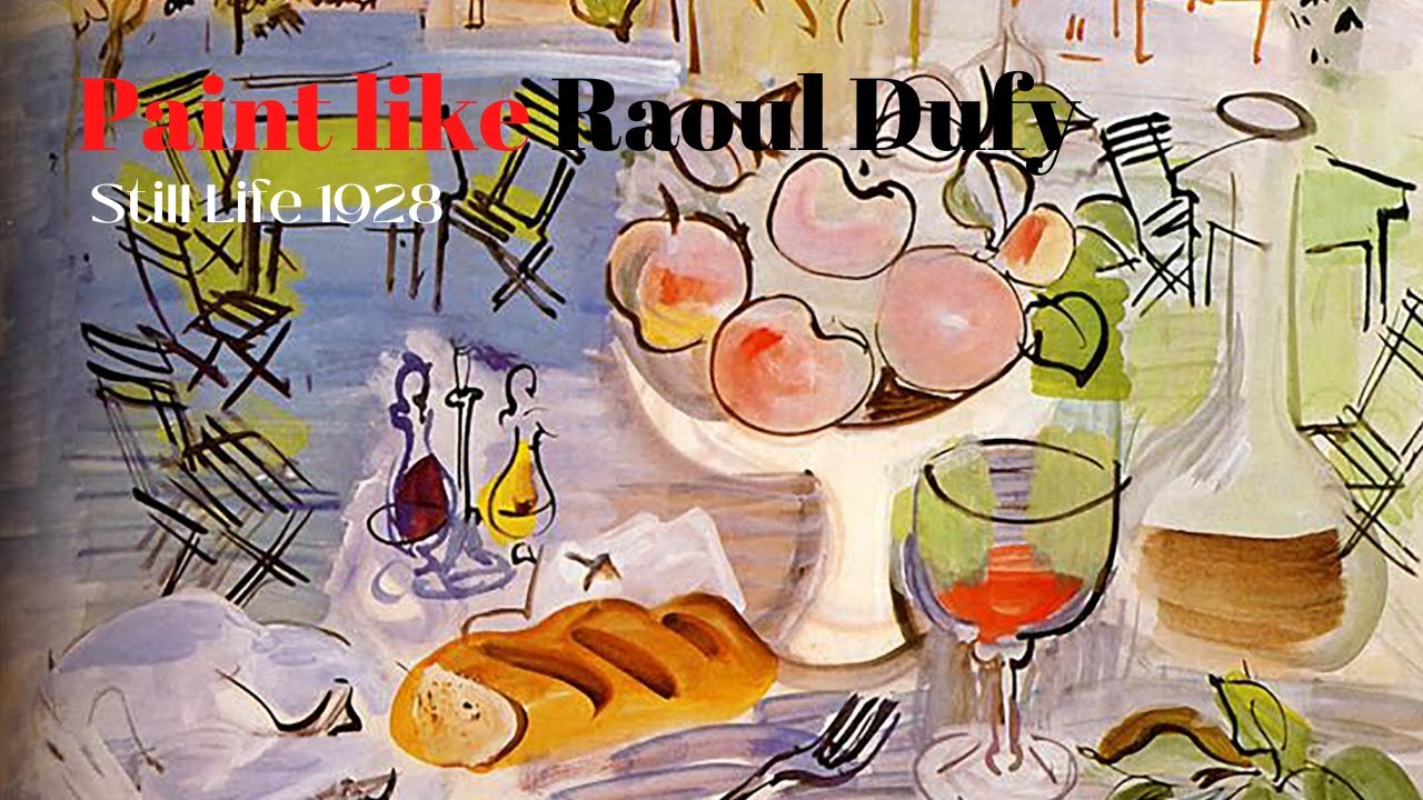 Re-creating Raoul Dufy's Still Life 1928 Painting 🎨 In The Studio
