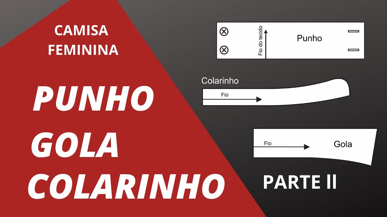 Camisa feminina - Modelagem passo a passo - Punho, Gola e colarinho | Gisele Maués