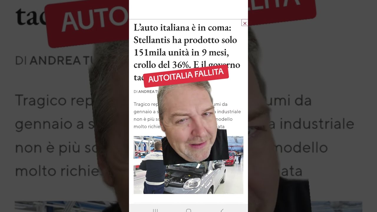 AUTOITALIA HAS FAILED...LIKE ITALY. A HISTORICAL RECORD OF NEGATIVE PRODUCTION!!!