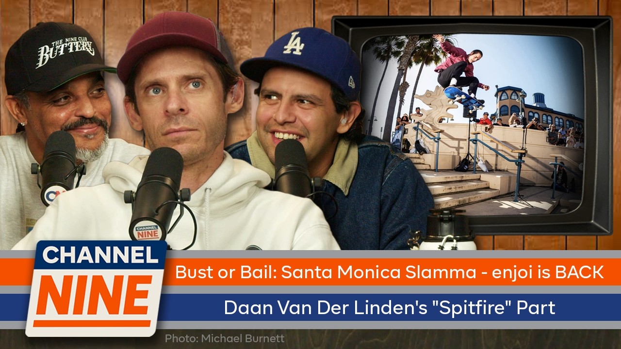 enjoi skateboards is BACK, Santa Monica Triple Set Bust or Bail, Daan Van Der Linden