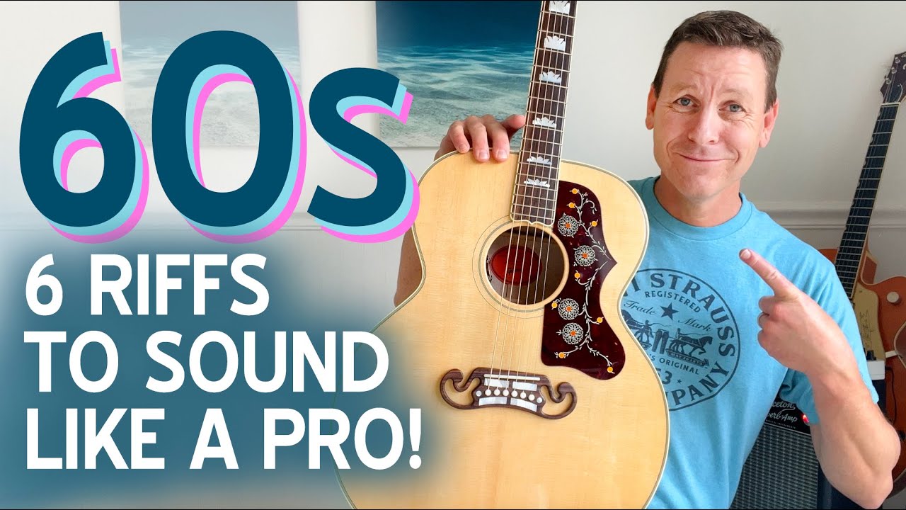 6 Epic 1960s Guitar Riffs That'll Amaze Your Friends (EASY Guitar Lesson)