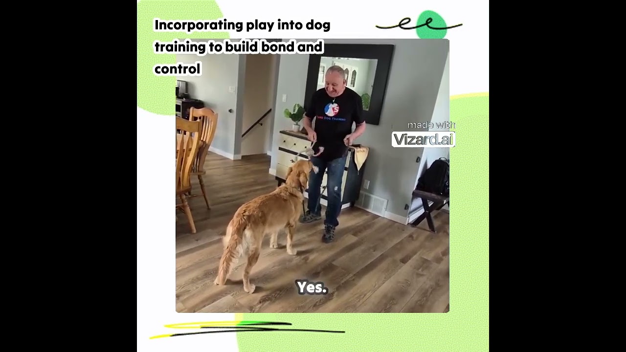 Incorporating play into dog training to build bond and control