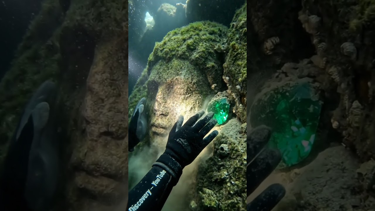 Found a Hidden Face... guarding a GREEN RUBY! 🗿💎 